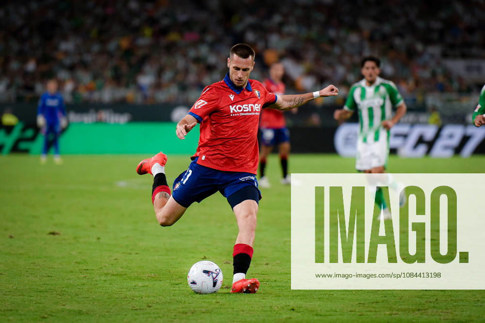 ESP LaLiga EA Sports Real Betis vs. CA Osasuna: Jonathan Dubasin of Osasuna during the LaLiga EA Sports match between Real Betis and CA Osasuna, played at Benito Villamarin Stadium in Seville on October 11, 2026, in Spain. Spanish Soccer