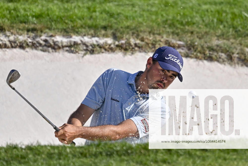 JACOB SKOV OLESEN of Denmark hit the ball out of the bunker during the Open de EspaoÂ±a presented by Madrid at Club de Campo Villa de Madrid on October 11, 2026 in Madrid, Spain. Madrid Spain - ZUMAc312 20261011_zsp_c312_253