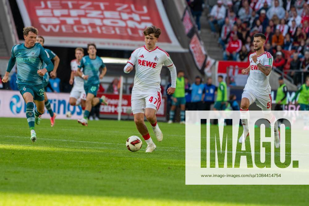 Mikey Moore, Midfielder, 1 FC Cologne 47 , , 1 FC Cologne vs. Borussia Mönchengladbach, Soccer, Bundesliga 1, Matchday 5, October 11, 2026. DFB and DFL regulations prohibit any use of photographs as image sequences and or quasi-video. Cologne, North Rhine-Westphalia, Germany