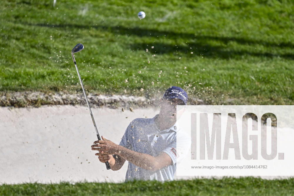 JACOB SKOV OLESEN of Denmark hit the ball out of the bunker during the Open de EspaoÂ±a presented by Madrid at Club de Campo Villa de Madrid on October 11, 2026 in Madrid, Spain. Madrid Spain - ZUMAc312 20261011_zsp_c312_252