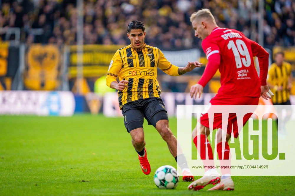 Fabio Torsiello (Alemannia Aachen, 17) vs. Meiko Sponsel (FC Viktoria Cologne, 19) TSV Alemannia Aachen vs. FC Viktoria Cologne, Soccer, 3rd Division, Matchday 8, 2026–2027 Season, October 11, 2026 DFB regulations prohibit any use of photographs as image sequences and or quasi-video TSV Alemannia Aachen vs. FC Viktoria Cologne, soccer, 3rd Division, Matchday 8, 2026–2027 season, October 11, 2026, Aachen