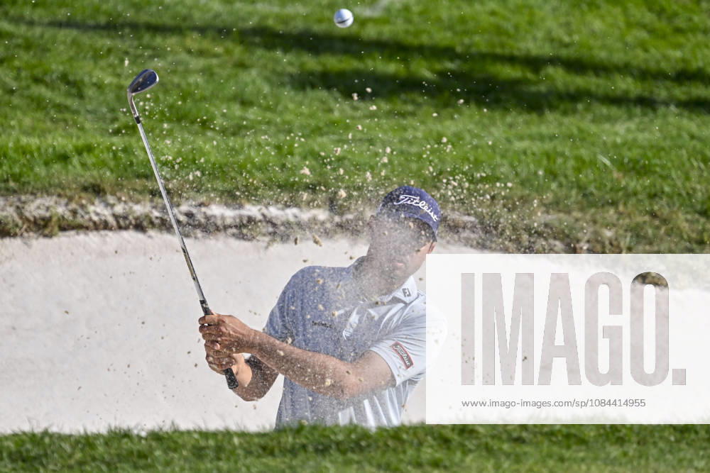 JACOB SKOV OLESEN of Denmark hit the ball out of the bunker during the Open de EspaoÂ±a presented by Madrid at Club de Campo Villa de Madrid on October 11, 2026 in Madrid, Spain. Madrid Spain - ZUMAc312 20261011_zsp_c312_245