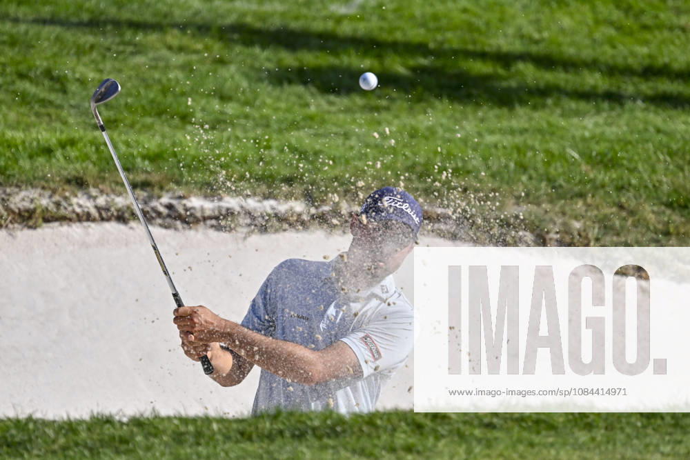 JACOB SKOV OLESEN of Denmark hit the ball out of the bunker during the Open de Espao±a presented by Madrid at Club de Campo Villa de Madrid on October 11, 2026 in Madrid, Spain. Madrid Spain - ZUMAc312 20261011_zsp_c312_249