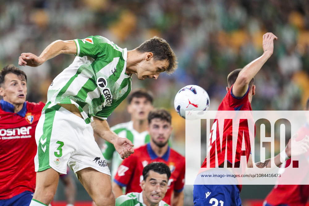 Diego Llorente of Real Betis Balompie in action during the Spanish league, LaLiga EA Sports, football match played between Real Betis and CA Osasuna at La Cartuja stadium on October 11, 2026, in Sevilla, Spain. Real Betis V CA Osasuna - LaLiga EA Sports - ZUMAa181 20261011_zaa_a181_328
