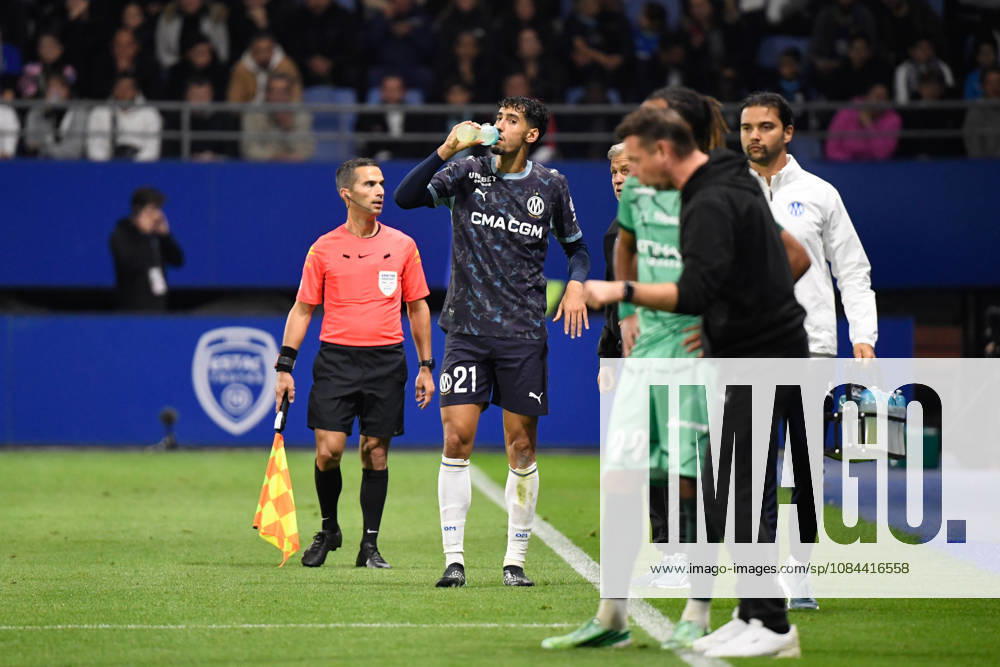 ESTAC Troyes v Olympique de Marseille - Ligue 1 McDonald s 2026 2027 Nayef AGUERD of Olympique de Marseille during Ligue 1 McDonald s match between Troyes and Marseille at Stade de l Aube on October 11, 2026 in Troyes, France. Troyes France