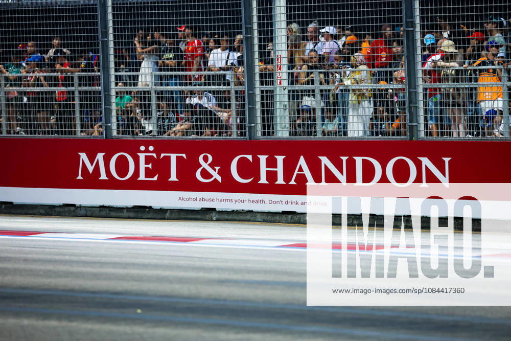 F1 - SINGAPORE GRAND PRIX 2026 Moet & Chandon branding sponsor during the 2026 Formula 1 Singapore Grand Prix, 17th round of the 2026 Formula One World Championship, WM, Weltmeisterschaft from October 9 to 11, 2026 on the Marina Bay Street Circuit, in Singapore, Singapore - SingaporeSingapore