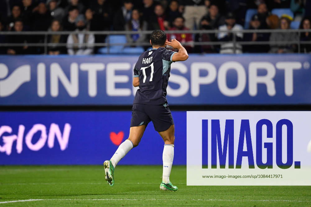 ESTAC Troyes v Olympique de Marseille - Ligue 1 McDonald s 2026 2027 Amine HARIT of Marseille celebrate after scores during Ligue 1 McDonald s match between Troyes and Marseille at Stade de l Aube on October 11, 2026 in Troyes, France. Troyes France
