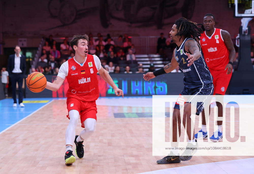 From left: Jasper Guenther, RheinStars Cologne 06; Corey McKeithan, Eisbären Bremerhaven 02; James Patterson III, RheinStars Cologne 04 (GER), RheinStars Cologne vs. Eisbären Bremerhaven, Basketball, ProA, Matchday 4, 2026–2027 season, October 11, 2026 GER, RheinStars Cologne vs. Eisbären Bremerhaven, Basketball, ProA, Matchday 4, 2026–2027 season, October 11, 2026 RheinStars Cologne