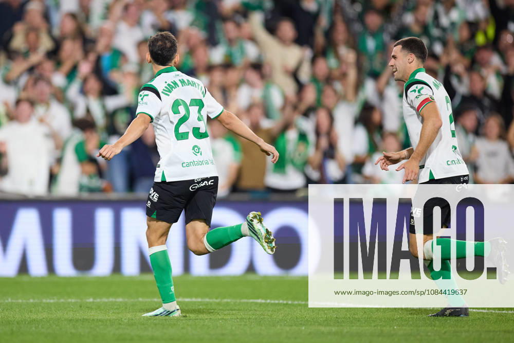 Ivan Martin of Real Racing Club de Santander celebrates after scoring the team s second goal during the LaLiga EA Sports match between Real Racing Club de Santander and Valencia CF at Campos de de El Sardinero on October 11, 2026, in Santander, Spain. Real Racing Club De Santander V Valencia CF - LaLiga EA Sports - ZUMAa181 20261011_zaa_a181_374