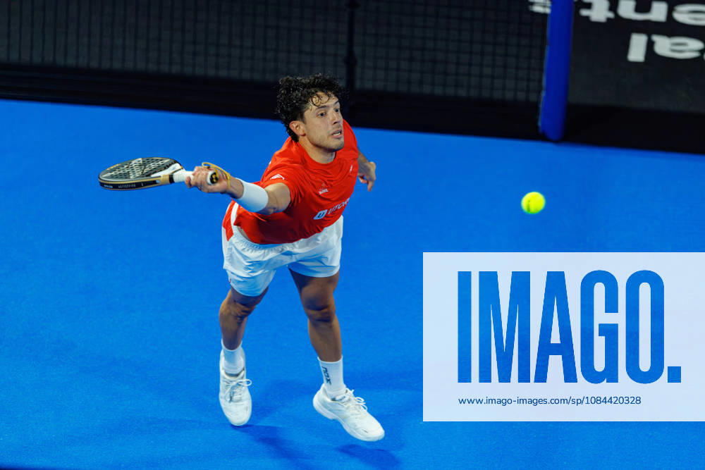 DÜSSELDORF, GERMANY - 11 OCTOBER 2026: Image shows Agustin Tapia (ARG) during CUPRA Germany Premier Padel P2 2026 Day 8: Finals at CASTELLO Düsseldorf on 11 10 2026 in Düsseldorf, Germany. Germany