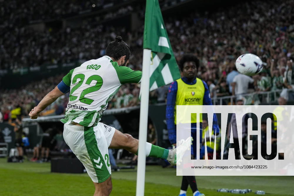 Francisco Alarcon Isco of Real Betis Balompie celebrates a goal during the Spanish league, LaLiga EA Sports, football match played between Real Betis and CA Osasuna at La Cartuja stadium on October 11, 2026, in Sevilla, Spain. Sevilla Spain - ZUMAa181 20261011_zaa_a181_294