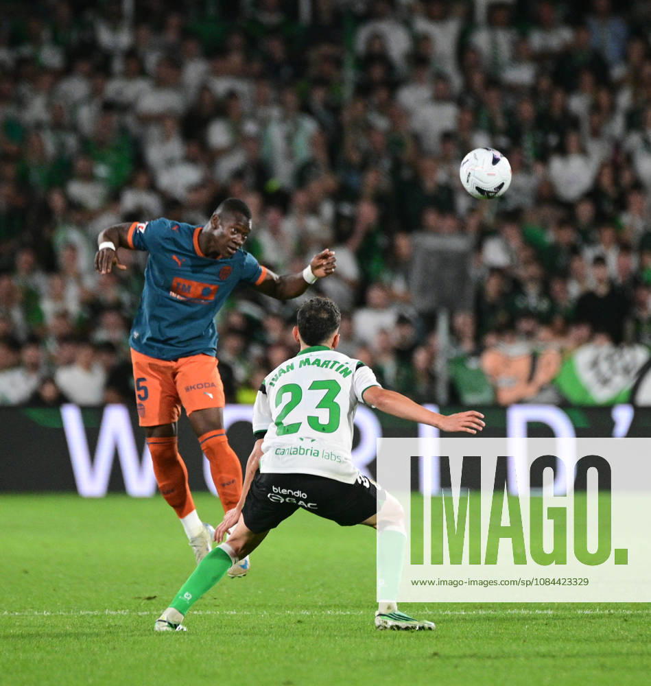 ESP LaLiga EA Sports: Racing Santander vs. Valencia CF — Aliou Dieng of Valencia CF during the LaLiga EA Sports match between Racing Santander and Valencia CF, played at Campos de Sport de El Sardinero Stadium in Cantabria on October 11, 2026, in Spain — Spanish Soccer