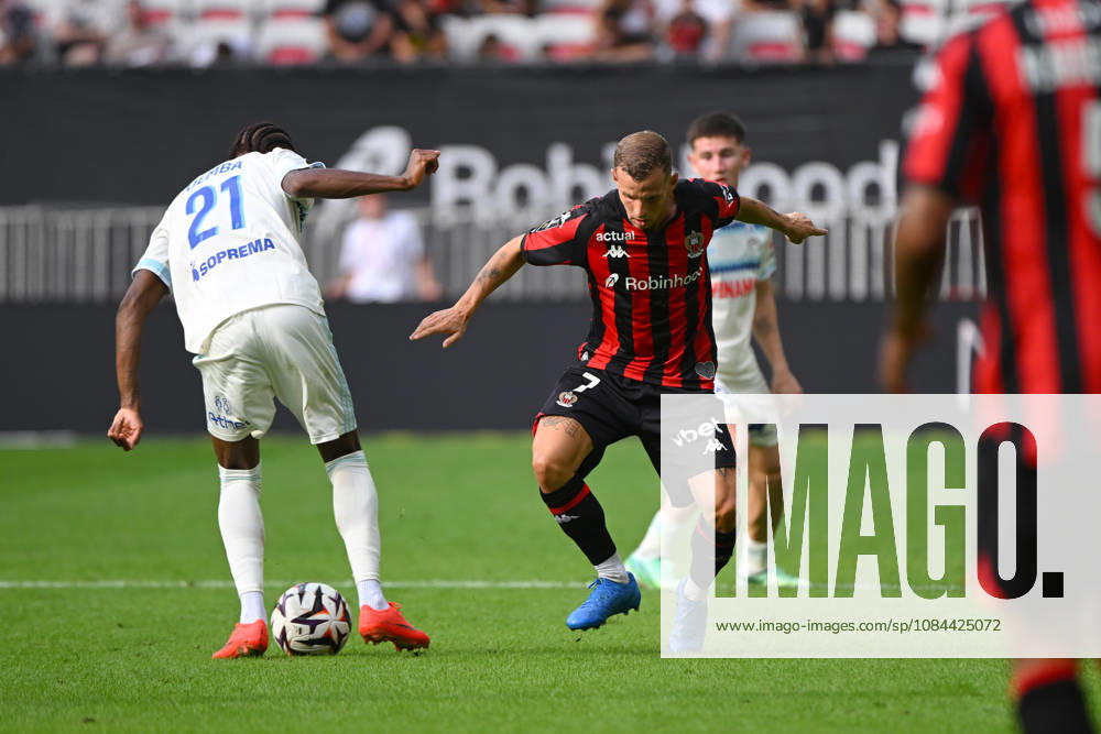 Gauthier Hein (OGCN) - Ligue 1 McDonalds match between OGC Nice and Racing Club de Strasbourg Alsace on October 11, 2026 at the Allianz Riviera Stadium in Nice.
