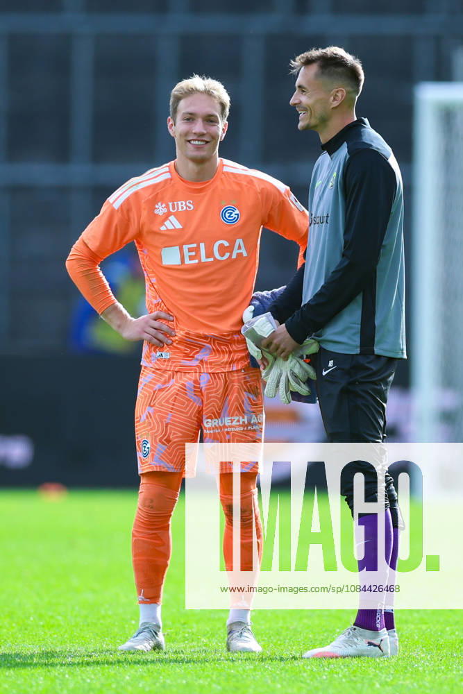 GC Zurich vs. BSC Young Boys, Brack Super League, October 11, 2026; Marvin Hübel 1, Grasshopper Club Zurich, and Joël Mall 18, BSC Young Boys in the Brack Super League match between Grasshopper Club Zurich (GCZ) and BSC Young Boys (YB) on October 11, 2026, at Letzigrund Stadium in Zurich, Switzerland Zurich Letzigrund Stadium Zurich Switzerland