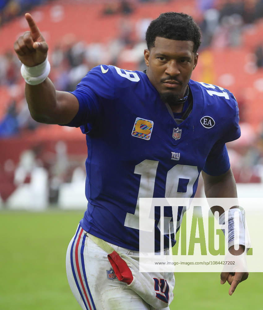 New York Giants QB 19 Jameis Winston after the Washington Commanders game against the New York Giants at Northwest Stadium in Landover, MD. CSM Landover United States of America - ZUMAc04_ 20261011_zma_c04_166