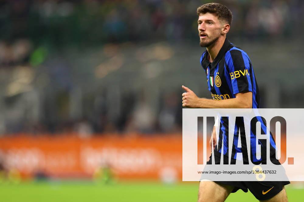 Serie A Fc Internazionale - Parma Calcio Petar Sucic of Fc Internazionale looks on during the Serie A match beetween Fc Internazionale and Parma Calcio at Stadio Giuseppe Meazza on October 10 2026 in Milan Italy . Milano Stadio Giuseppe Meazza Italy