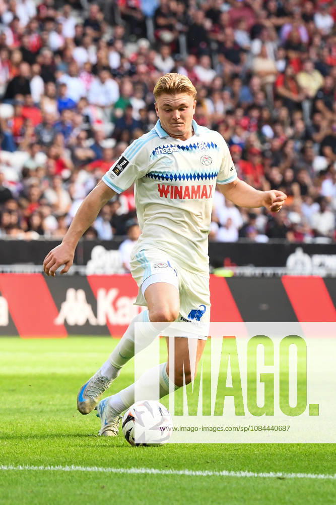 OGC Nice v RC Strasbourg Alsace - Ligue 1 McDonald s 2026 2027 Conrad HARDER of Strasbourg during Ligue 1 McDonald s match between Nice and Strasbourg at Allianz Riviera Stadium on October 11, 2026 in Nice, France. Nice France