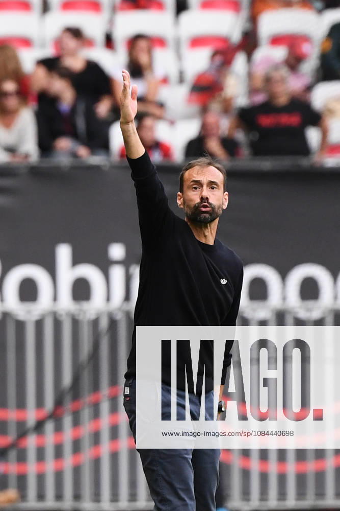 OGC Nice v RC Strasbourg Alsace - Ligue 1 McDonald s 2026 2027 Hugo OLIVEIRA Head Coach of RC Strasbourg during Ligue 1 McDonald s match between Nice and Strasbourg at Allianz Riviera Stadium on October 11, 2026 in Nice, France. Nice France