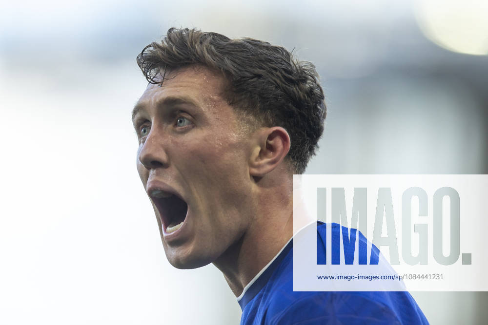 Dara O Shea of Ipswich Town celebrates scoring his team s second goal during the Premier League 2026 27 match between Ipswich Town and Fulham at Portman Road on October 10, 2026 in Ipswich, England.
