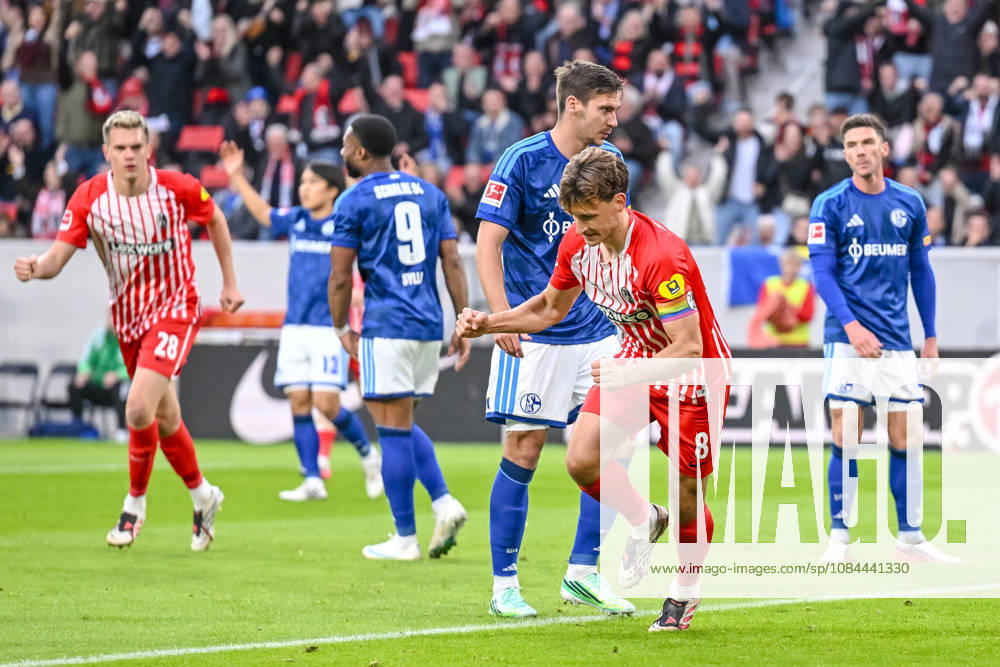 Maximilian Eggestein of SC Freiburg celebrates after scoring his team s first goal, making the score 1–0, during the Bundesliga match between Sport Club Freiburg and FC Schalke 04 at Europa-Park Stadium on October 11, 2026, in Freiburg im Breisgau, Germany. Photo by Harry Langer, DeFodi Images. Maximilian Eggestein of SC Freiburg celebrates after scoring his team’s first goal during the Bundesliga match between Sport Club Freiburg and FC Schalke 04 at Europa Park Stadion on October 11, 2026, in Freiburg im Breisgau, Germany. Photo by Harry Langer, DeFodi Images. DFB and DFL regulations prohibit any use of photographs as image sequences and or quasi-video. Photo by Harry Langer, DeFodi Images. DFB and DFL regulations prohibit any use of photographs as imSEQUENCES AND OR QUASI-VIDEO