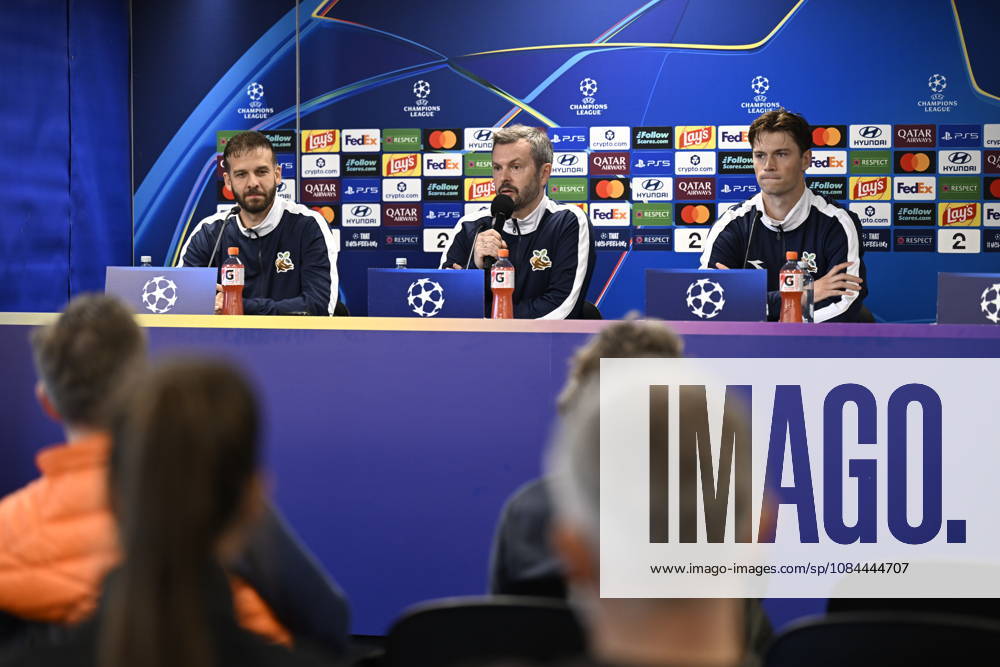 Champions League soccer, Viking vs. Bayern Munich, Stavanger, October 12, 2026. Press conference with Viking coach Bjarte Lunde Aarsheim ahead of the Champions League match between Viking and Bayern Munich. Photo by Carina Johansen, NTB, Stavanger, Norway. . RESTRICTED USE FOR BETTING COMPANIES.