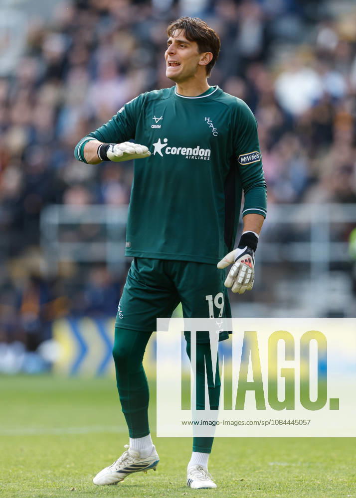 Kingston upon Hull, England, 11th October 2026. Konstantinos Tzolakis of Hull City during the Hull City vs Everton Premier League match at the MKM Stadium, Kingston upon Hull. Picture credit should read: Cody Froggatt Sportimage . SPI_097_CF_HULL_CITY_EVERTON SPI-5062-0097