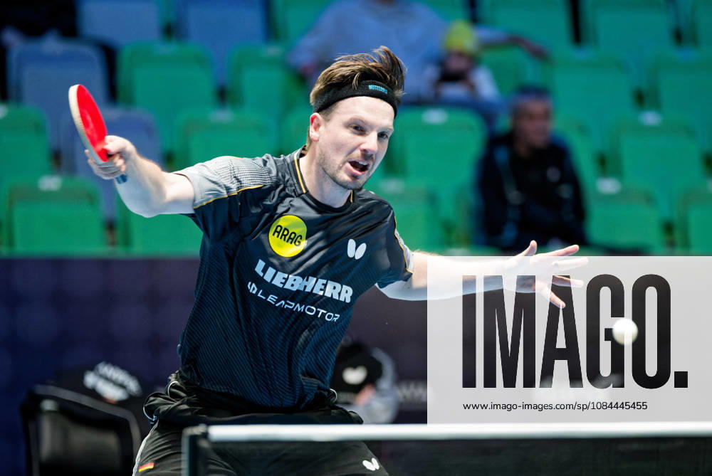 Ricardo Walther ASC Gruenwettersbach, Germany (photo ms1560) at the 2026 European Table Tennis Championships in Ljubljana LJUBLJANA, SLOVENIA, OCTOBER 12, 2026 Ricardo Walther of ASC Gruenwettersbach, Germany (photo ms1560) in action at the European Table Tennis Championships at Stozice Arena in Ljubljana, Slovenia. Photo by Manfred Schillings. Ljubljana, Stozice Arena, Lisbon, Slovenia