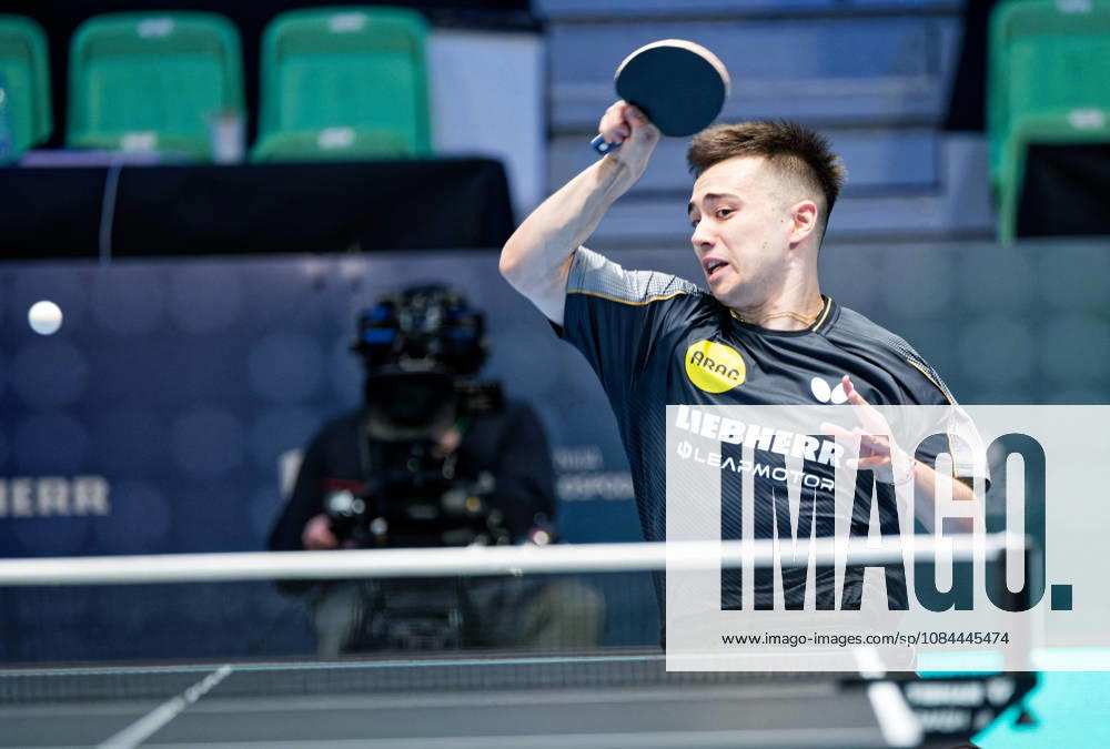 Kay Stumper of SV Muelhausen, Germany (photo ms1479) at the 2026 European Table Tennis Championships in Ljubljana LJUBLJANA, SLOVENIA, OCTOBER 12, 2026 Kay Stumper Post SV Muelhausen, Germany (photo ms1479) in action at the European Table Tennis Championships at Stozice Arena, Ljubljana, Slovenia. Photo by Manfred Schillings. Ljubljana, Stozice Arena, Lisbon, Slovenia