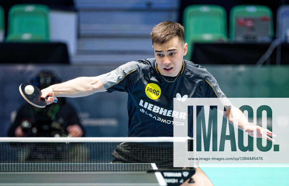 Kay Stumper of SV Muelhausen, Germany (photo ms1485) at the 2026 European Table Tennis Championships in Ljubljana LJUBLJANA, SLOVENIA, OCTOBER 12, 2026 Kay Stumper Post SV Muelhausen, Germany (photo ms1485) in action at the European Table Tennis Championships at Stozice Arena, Ljubljana, Slovenia. Photo by Manfred Schillings. Ljubljana, Stozice Arena, Lisbon, Slovenia