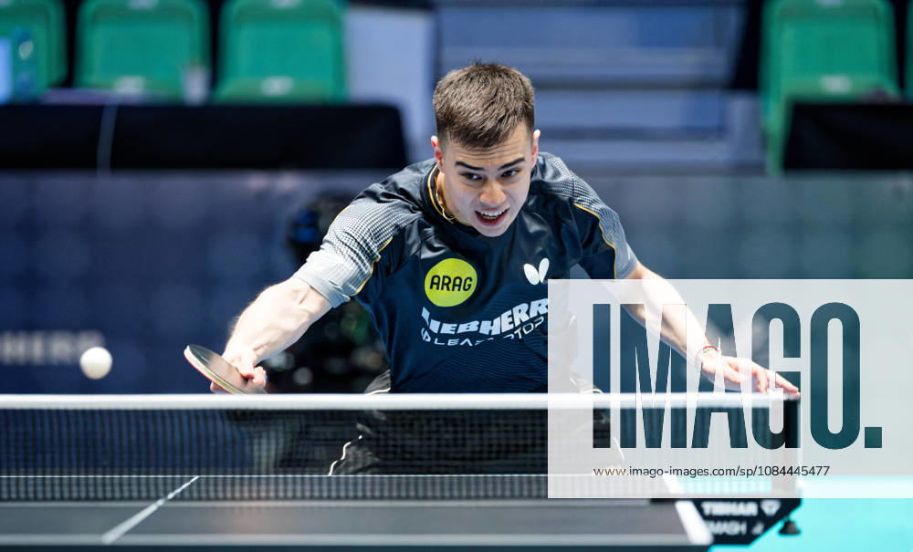 Kay Stumper of SV Muelhausen, Germany (photo ms1486) at the 2026 European Table Tennis Championships in Ljubljana LJUBLJANA, SLOVENIA, OCTOBER 12, 2026 Kay Stumper Post SV Muelhausen, Germany (photo ms1486) in action at the European Table Tennis Championships at Stozice Arena, Ljubljana, Slovenia. Photo by Manfred Schillings. Ljubljana, Stozice Arena, Lisbon, Slovenia