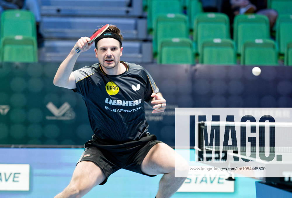 Ricardo Walther ASC Gruenwettersbach, Germany (photo ms1556) at the 2026 European Table Tennis Championships in Ljubljana LJUBLJANA, SLOVENIA, OCTOBER 12, 2026 Ricardo Walther of ASC Gruenwettersbach, Germany (photo ms1556) in action at the European Table Tennis Championships at Stozice Arena in Ljubljana, Slovenia. Photo by Manfred Schillings. Ljubljana, Stozice Arena, Lisbon, Slovenia