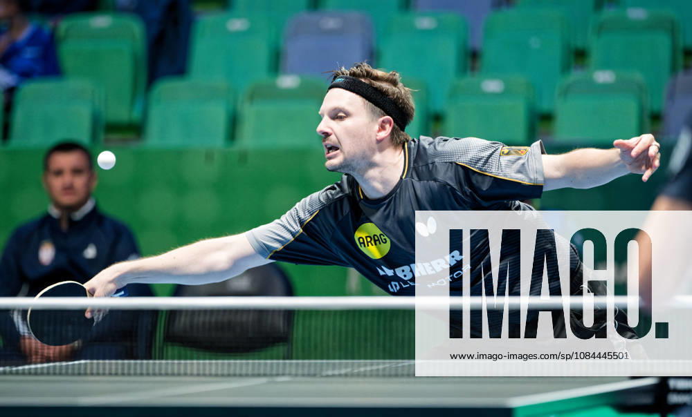 Ricardo Walther ASC Gruenwettersbach, Germany (photo ms1557) at the 2026 European Table Tennis Championships in Ljubljana LJUBLJANA, SLOVENIA, OCTOBER 12, 2026 Ricardo Walther of ASC Gruenwettersbach, Germany (photo ms1557) in action at the European Table Tennis Championships at Stozice Arena in Ljubljana, Slovenia. Photo by Manfred Schillings. Ljubljana, Stozice Arena, Lisbon, Slovenia