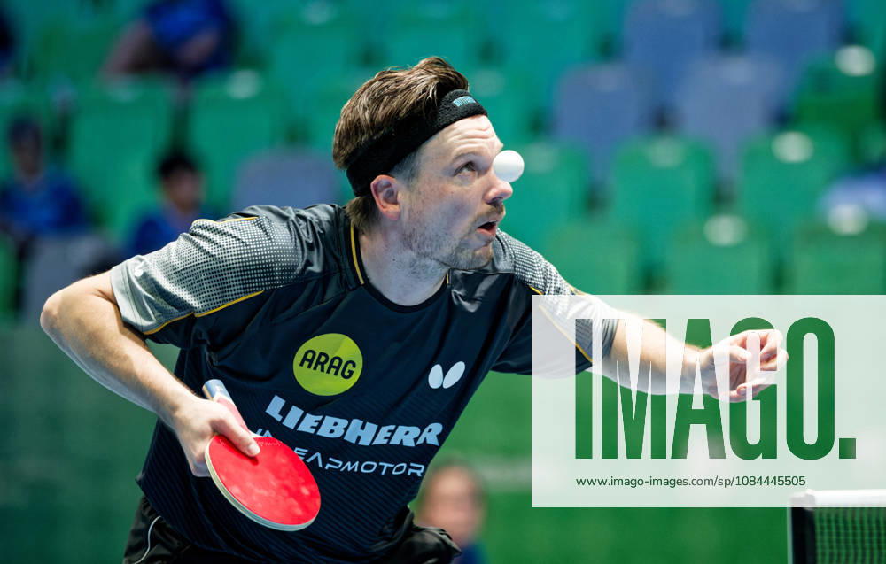 Ricardo Walther of ASC Gruenwettersbach, Germany (photo ms1559) at the 2026 European Table Tennis Championships in Ljubljana LJUBLJANA, SLOVENIA, OCTOBER 12, 2026 Ricardo Walther of ASC Gruenwettersbach, Germany (photo ms1559) in action at the European Table Tennis Championships at Stozice Arena in Ljubljana, Slovenia. Photo by Manfred Schillings. Ljubljana, Stozice Arena, Lisbon, Slovenia