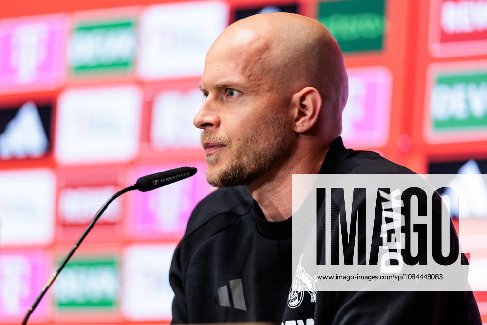 Rene Wagner (Head Coach 1. FC Koeln) during the post game press conference, PK, Pressekonferenz o the Bundesliga match between 1. FC Koeln vs. Borussia Moenchengladbach at Rheinenergie-Stadion on matchday 5 of the 1. Bundesliga on October 11, 2026 in Koeln, Germany. DFL REGULATIONS PROHIBIT ANY USE OF PHOTOGRAPHS AS IMAGE SEQUENCES AND OR QUASI-VIDEO. North Rhine Westphalia Germany
