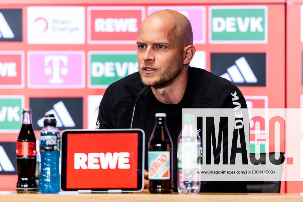 Rene Wagner (Head Coach 1. FC Koeln) during the post game press conference, PK, Pressekonferenz o the Bundesliga match between 1. FC Koeln vs. Borussia Moenchengladbach at Rheinenergie-Stadion on matchday 5 of the 1. Bundesliga on October 11, 2026 in Koeln, Germany. DFL REGULATIONS PROHIBIT ANY USE OF PHOTOGRAPHS AS IMAGE SEQUENCES AND OR QUASI-VIDEO. North Rhine Westphalia Germany
