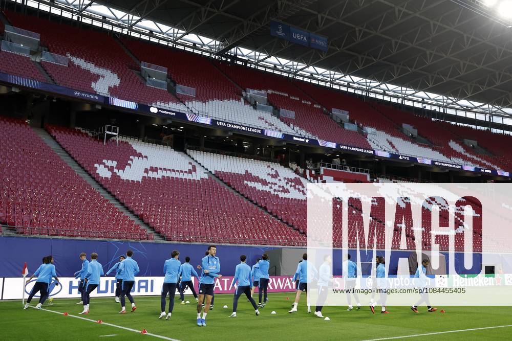 LEIPZIG - Ivan Perisic of PSV Eindhoven, Sergino Dest of PSV Eindhoven, Lutsharel Geertruida of PSV Eindhoven, Armando Obispo of PSV Eindhoven during a training session prior to the UEFA Champions League match between RB Leipzig and PSV Eindhoven at the RB Arena on 12 October 2026 in Leipzig, Germany. MAURICE VAN STEEN ANP ANPxSportx IVx 572250219 originalFilename: 572250219