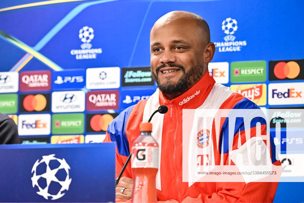 STAVANGER, NORWAY; 12. OCTOBER: picture of Vincent KOMPANY Trainer FC Bayern München at the pressconference before the Champions League Match between Viking FK vs. FC Bayern Munich at Matchday 2 at Lyse Arena