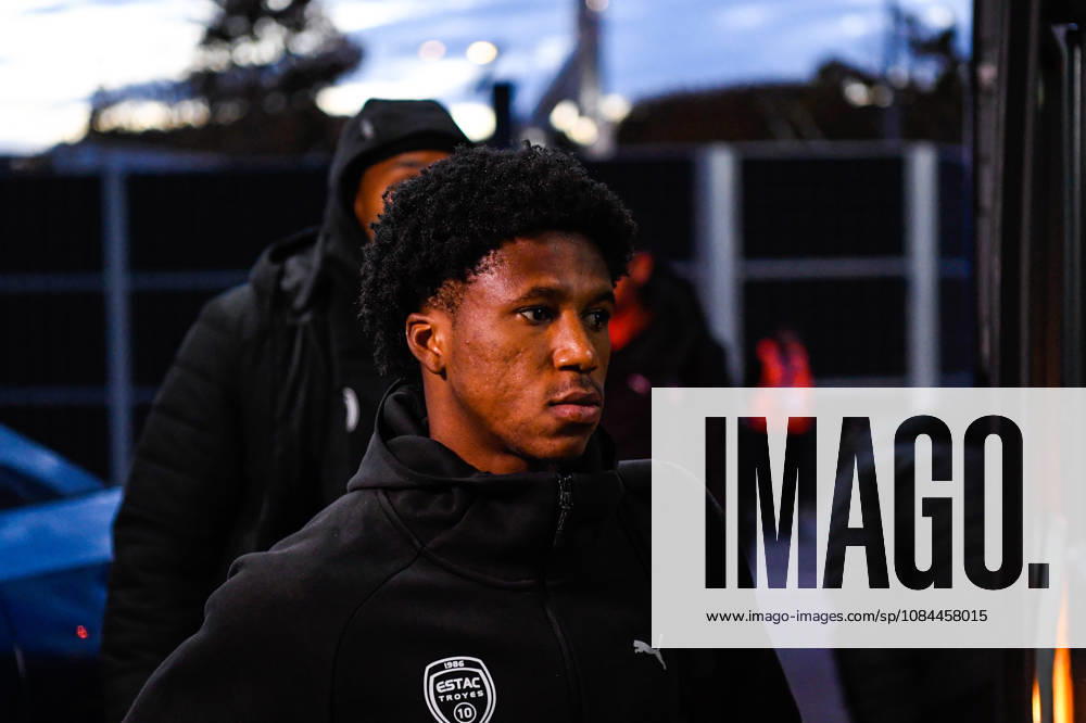ESTAC Troyes v Olympique de Marseille - Ligue 1 McDonald s 2026 2027 Dermane KARIM of Estac Troyes arrive prior Ligue 1 McDonald s match between Troyes and Marseille at Stade de l Aube on October 11, 2026 in Troyes, France. Troyes France