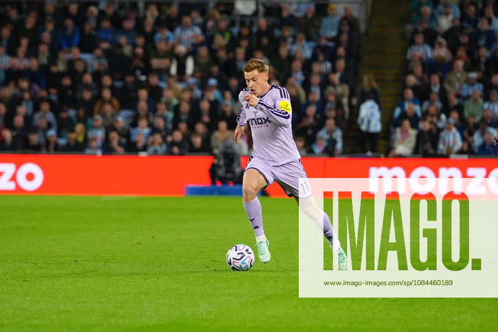 Harvey Barnes of Newcastle United during the Premier League match between Coventry City and Newcastle United at Coventry Building Society Arena (Photo by Jay Soundo)