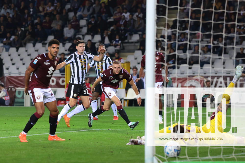 Torino FC v Udinese Calcio - Serie A - Season 2026-2027 Turin, Italy, 12th October 2026. Jurgen Ekkelenkamp of Udinese Calcio scores to level the game at 1-1 during the Torino FC vs Udinese Calcio Serie A match at Stadio Grande Torino, Turin. Picture credit should read: Jonathan Moscrop Turin Stadio Olimpico Grande Torino Italy