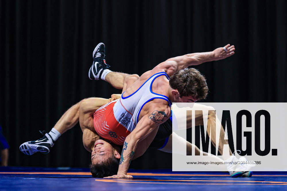 U23 World Championships, 60 kg, Greco-Roman: Maxwell Hopper (Black, USA) def. Dahua Xiong (CHN)