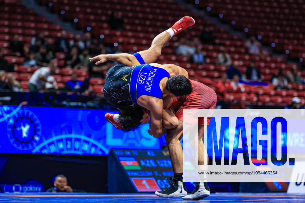 U23 World Championships, 72 kg, Greco-Roman: Farid Khalilov (AZE) defeated Shakhzod Kuchkorov (UZB)