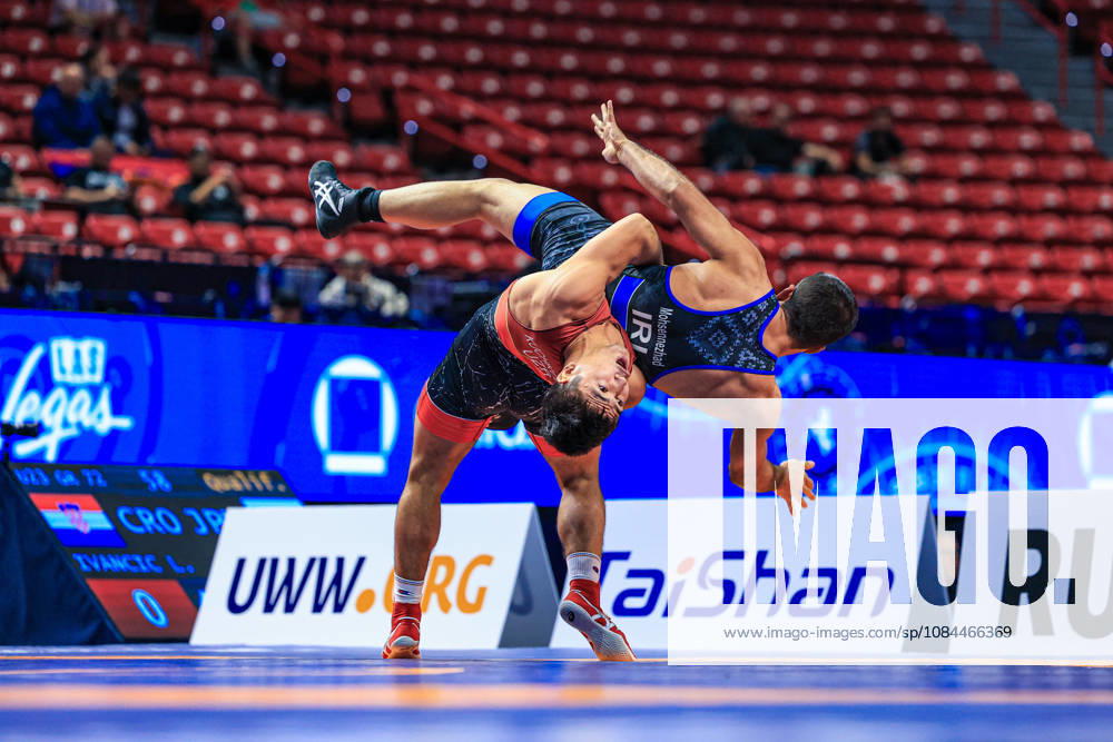 U23 World Championships, 72 kg, Greco-Roman: Shakhzod Kuchkorov (UZB) def. Ahmadreza Seifollah Mohsen Nezhad (IRI)