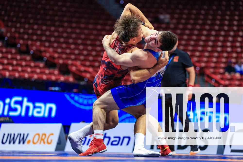 U23 World Championships, 82 kg, Greco-Roman: Azimjon Soatullaev (UZB) vs. Ismail Bereket (TUR)