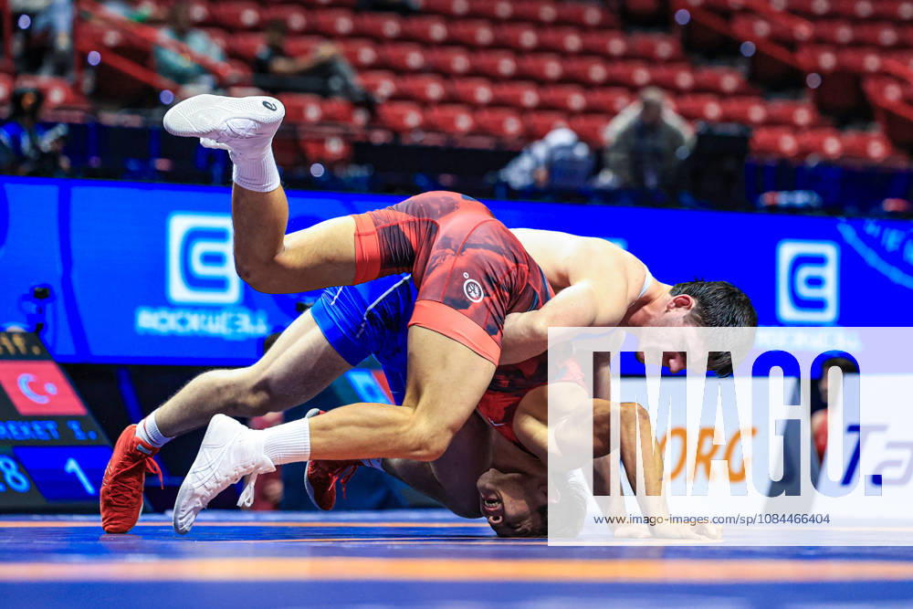 U23 World Championships, 82 kg, Greco-Roman: Azimjon Soatullaev (UZB) vs. Ismail Bereket (TUR)