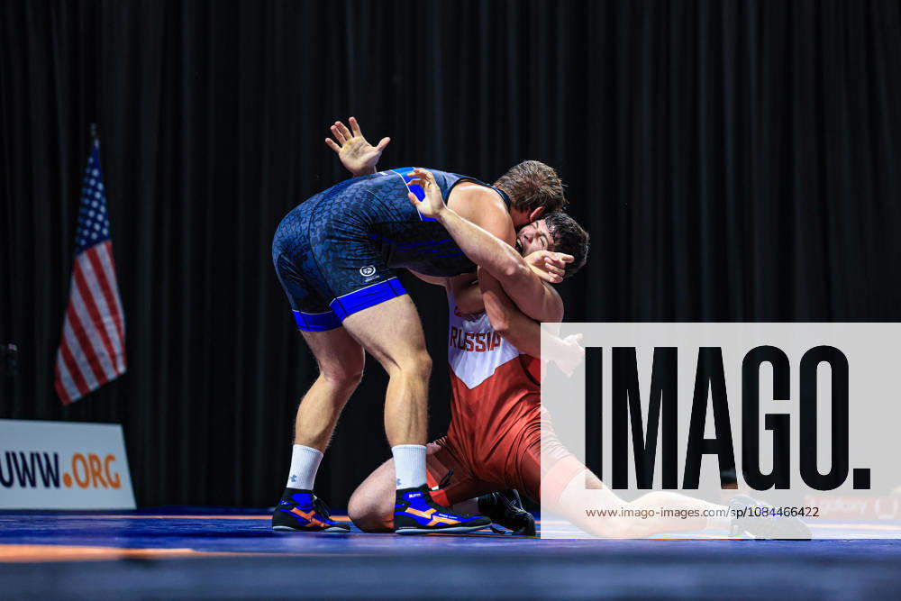 U23 World Championships, 97 kg Greco-Roman: Abubakar Khaslakhanau (BLR) defeated Magomed Mukhtarov (RUS)
