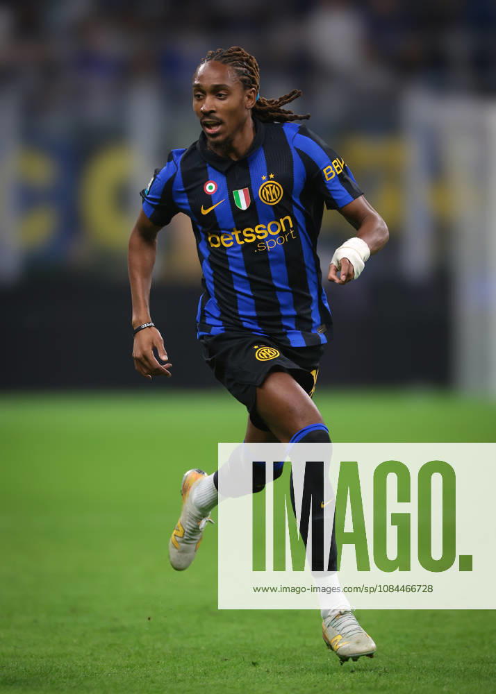 FC Internazionale v Parma Calcio 1913 - Serie A - Season 2026-2027 Milan, Italy, 10th October 2026. Djed Spence of FC Internazionale during the FC Internazionale vs Parma Calcio 1913 Serie A match at Giuseppe Meazza, Milan. Picture credit should read: Jonathan Moscrop Milan Stadio Giuseppe Meazza Italy