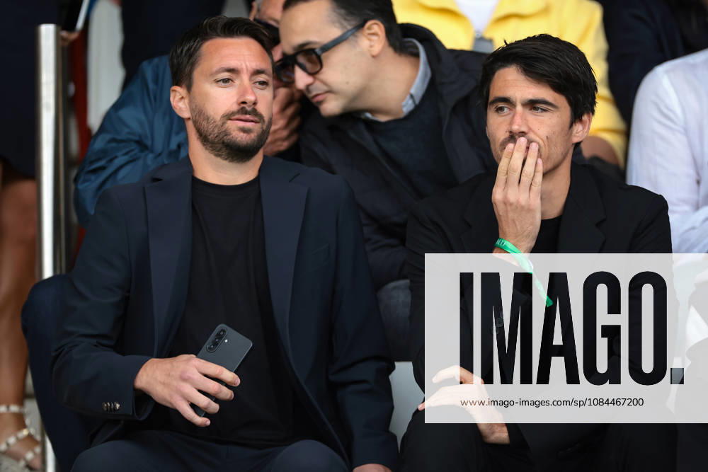 Como 1907 v AS Roma - Serie A - Season 2026-2027 Como, Italy, 11th October 2026. Carlos Cuesta Garcia, Former Head Coach of Parma Calcio and his Assistant Rui Pedro Campos Sa Lemos look on from the tribune prior to the Como 1907 vs AS Roma Serie A match at Stadio Giuseppe Sinigaglia, Como. Picture credit should read: Jonathan Moscrop Como Stadio Giuseppe Sinigaglia Italy