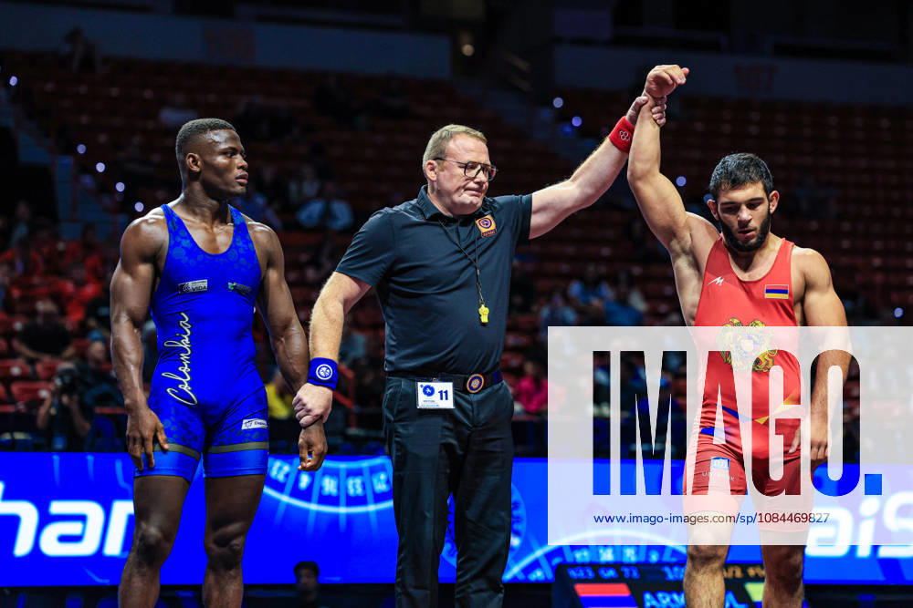 U23 World Championships, 72 kg, Greco-Roman: Gaspar Terteryan (ARM) defeated Nilson Sinisterra Angulo (COL)