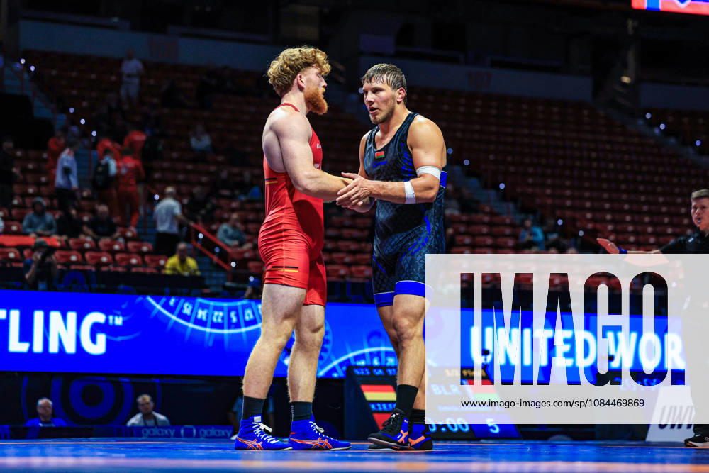 U23 World Championships, 97 kg Greco-Roman: Abubakar Khaslakhanau (BLR) defeated Darius Kiefer (GER)